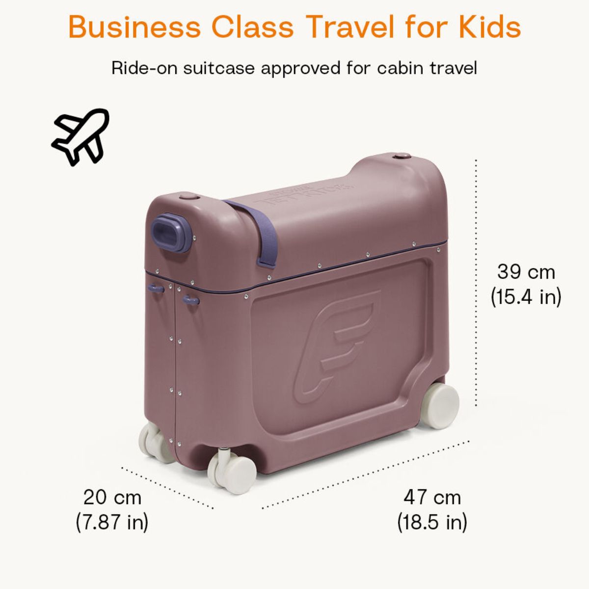 Stokke JetKids BedBox - Hazy Lilac - Fun Airport Companion