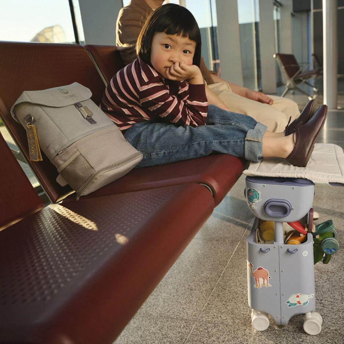 Stokke JetKids BedBox - Arctic Blue - Travel, Ride & Rest in One